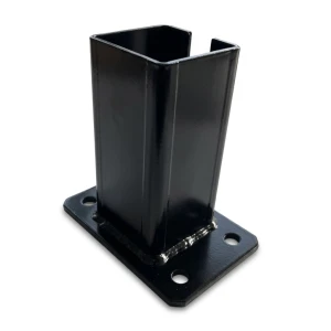 Kerítésoszlop alap 80x80 mm 8 mm fekete