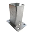 Kerítésoszlop talp 80x80 mm 8 mm horganyzott 000-785 (1)