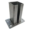 Kerítésoszlop talp 80x80 mm 8 mm horganyzott 000-785 (2)