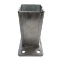 Kerítésoszlop talp 80x80 mm 8 mm horganyzott 000-785 (3)