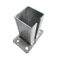 Kerítésoszlop talp 80x80 mm 8 mm horganyzott 000-785 (4)