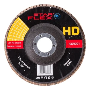 Star Flex HD – kerámia lamellás csiszoló korong 125 mm T29 szemcseméret 80