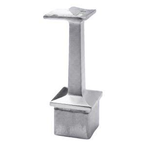 Saroktámasz korláthoz 42,4 mm oszlophoz 40x40 mm – rozsdamentes acél AISI 304 szatén