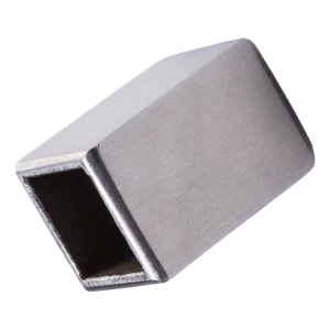 Korlátrud végzáró 10x10 mm AISI 304 szatén