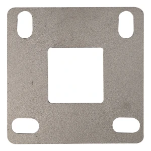 Korlátoszlop alap hegesztéshez 100x100 mm – 40x40 rendszer, AISI 304 rozsdamentes acél