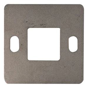 Korlátoszlop alaplemez hegesztéshez 100×100 mm – AISI 304 rozsdamentes acél, 40×40 rendszer