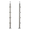 PSG sarok korlátoszlop rozsdamentes acél AISI 304 ø42,4 mm H1060 mm ø12 mm-es rudakhoz való tartókkal 001-206 (1)