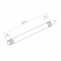 Üvegtető húzórúd M12×1200 mm AISI 304 – jobb/bal menet, szatén 001-228 (2)