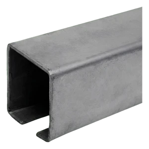 Acél futósín – C-profil tolókapukhoz 60×60 mm, hosszúság 6000 mm